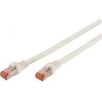 Digitus DK-1644-030-WH-10 RJ45 Netwerkkabel, patchkabel CAT 6 S/FTP 3.00 m Wit Folie afscherming, Afscherming totaal, Afgeschermd, Halogeenvrij, Simplex, - thumbnail