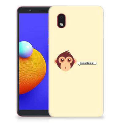 Samsung Galaxy A01 Core Telefoonhoesje met Naam Monkey Samsung Galaxy A01 Core Telefoonhoesje met Naam Monkey