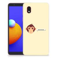 Samsung Galaxy A01 Core Telefoonhoesje met Naam Monkey - thumbnail