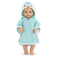 Corolle badcape voor babypop - pinguin, 36cm - thumbnail