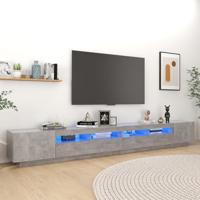 Tv-meubel met LED-verlichting 300x35x40 cm betongrijs - thumbnail