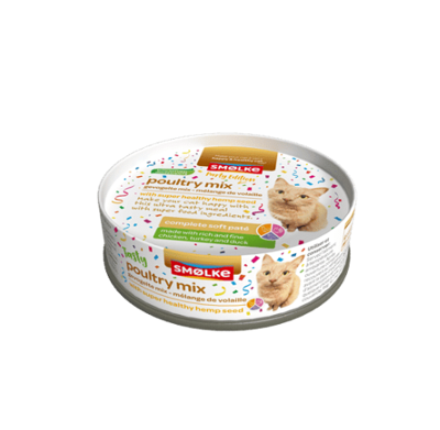 Smølke Soft Paté Party Edition met gevogelte kattenvoer 2 x (24 x 80 g)