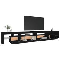 Tv-meubel met LED-verlichting 290x36,5x40 cm zwart - thumbnail