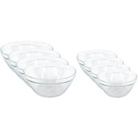 Set van 12x glazen snackschaaltjes/keukenschaaltjes Pompei 14 en 10 cm - Snack en tapasschalen - thumbnail