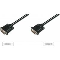 Digitus AK-320108-030-S DVI-kabel DVI Aansluitkabel DVI-D 24+1-polige stekker, DVI-D 24+1-polige stekker 3.00 m Zwart Rond, Afgeschermd (dubbel) - thumbnail