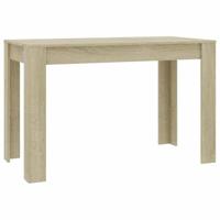 Eettafel 120x60x76 cm bewerkt hout sonoma eikenkleurig - thumbnail