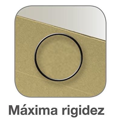 Hangmap Elba Arcón Label met naam Vizier Transparant Bruin Wit Tweekleurig Din A4 Fiches 25 Stuks