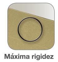 Hangmap Elba Arcón Label met naam Vizier Transparant Wit Bruin A4 - thumbnail