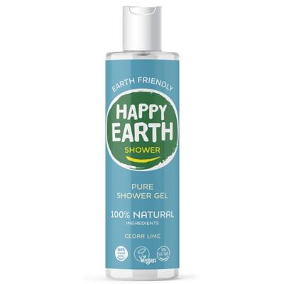 Happy Earth 100% Natural Shower Gel Cedar Lime Happy Earth 100% Natural Shower Gel Cedar Lime