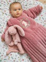 Trappelzak met lange, afneembare mouwen LAPIN ENCHANTÉ oudroze - thumbnail