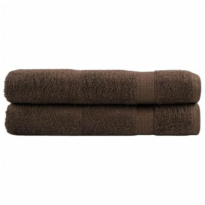 VidaXL Handdoeken solund 2 st 600 g/m² 100x200 cm bruin VidaXL Handdoeken solund 2 st 600 g/m² 100x200 cm bruin