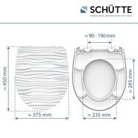 Schutte Duroplast High Gloss WC-bril WHITE WAVE met soft-close en quick-release
 82584 - thumbnail