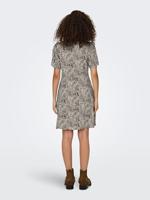 Only Onlevida S/s Short Dress Wvn Noos Zomerjurkjes Pumice Stone Alma Heart Leo - thumbnail