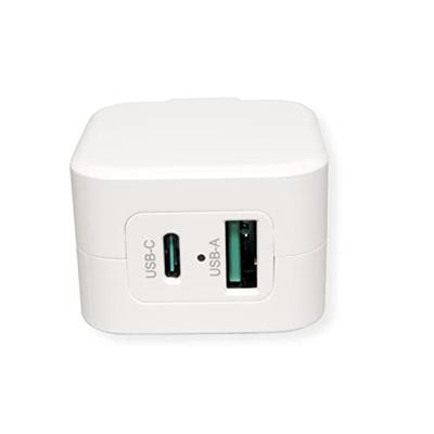 ROLINE USB Oplader met Eurostekker, 2 poorten (Type A QC3.0, Type C PD), 20W - thumbnail