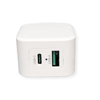 ROLINE USB Oplader met Eurostekker, 2 poorten (Type A QC3.0, Type C PD), 20W - thumbnail