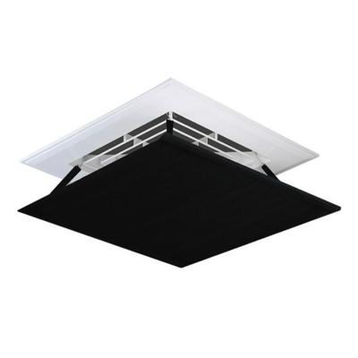 Centrale airconditioning wind scherm muur gemonteerde anti direct blazen voorruit grootte: 60x60cm (zwart)