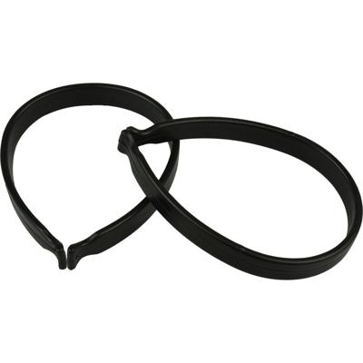 VWP stel broekklemmen pvc zwart