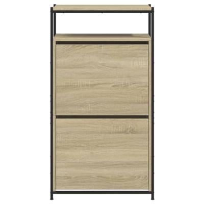 VidaXL Schoenenkast 60x34x112 cm bewerkt hout sonoma eikenkleurig