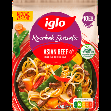 Iglo Roerbaksensatie Asian Beef 450g bij Jumbo