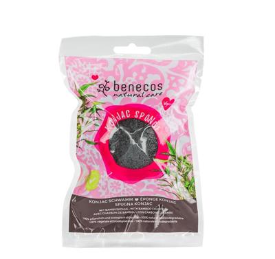 Benecos natural beauty Natural konjac sponge - black bamboo 1 Stuks Benecos natural beauty Natural konjac sponge - black bamboo 1 Stuks