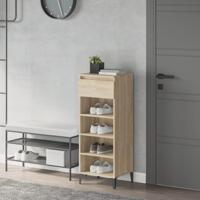 VidaXL Schoenenrek 40x36x105 cm bewerkt hout sonoma eikenkleurig - thumbnail