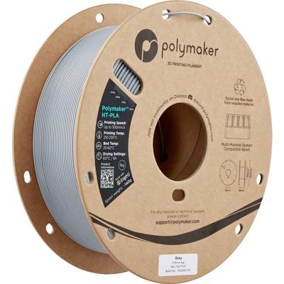 Polymaker PA17003 HT-PLA Filament PLA kunststof, HT-PLA Warmtebestendig, Highspeed filament 1.75 mm 1000 g Grijs 1 stuk(s)