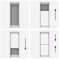 Pliss rolgordijn 75x200 cm stofbreedte 74,4 cm antraciet - thumbnail