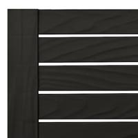 Ligbed tweepersoons 155x138x83 cm polypropeen zwart - thumbnail