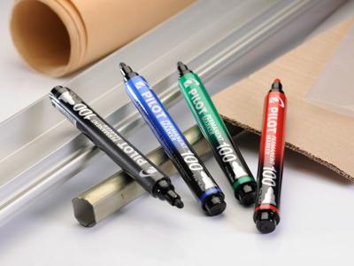 Viltstift pilot sca-100 rond f zwart 15+5 gratis