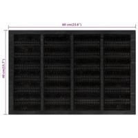 Deurmat rechthoekig 40x60 cm rubber en kokosvezel - thumbnail