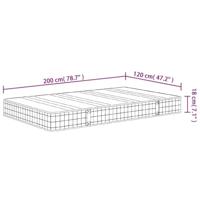 Binnenveringmatras middelhard 120x200 cm - thumbnail