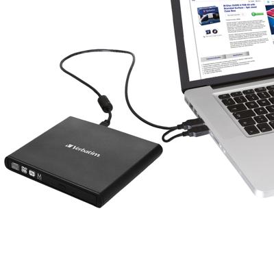 Verbatim 98938 Externe DVD-brander Retail USB-A 2.0 Zwart