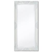 VidaXL Wandspiegel barok 100 x 50 cm wit - thumbnail