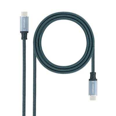 NANOCABLE 10.01.4103-COMB USB 3.2 Gen2x2 Kabel 20Gbps 5A/100W 4K/60Hz, USB-C stekker naar USB-C stekker, zwart, 3 m