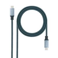 NANOCABLE 10.01.4103-COMB USB 3.2 Gen2x2 Kabel 20Gbps 5A/100W 4K/60Hz, USB-C stekker naar USB-C stekker, zwart, 3 m - thumbnail