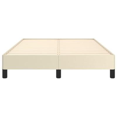 Bedframe kunstleer crmekleurig 120x200 cm
