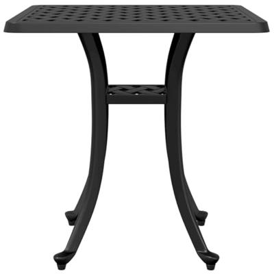 Tuintafel 53x53x53 cm gietaluminium zwart