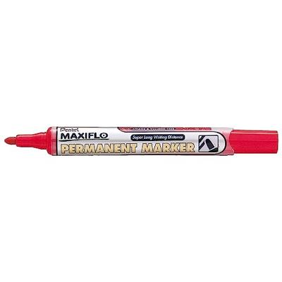Permanente markeerstift Pentel NLF50 Rood 12 Onderdelen (12 Stuks)