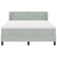 Boxspringbed met donkergrijs fluwelen matras 80x200 cm - thumbnail