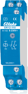 Eltako ER12-110-UC Schakelrelais Nominale spanning: 230 V Schakelstroom (max.): 16 A 1x NC, 1x NO 1 stuk(s)