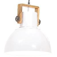 VidaXL Hanglamp industrieel rond 25 w e27 40 cm wit - thumbnail