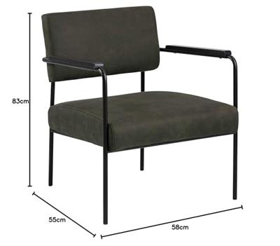 Bendt Eetkamerstoel 'Loren' Velvet, kleur Forest Green