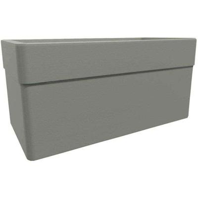 Bloempot 80 cm - EDA - CAREL - 63 liter - Met wielen - Geschikt voor binnen en buiten - 78 x 39 x 39 cm - Taupe Bloempot 80 cm - EDA - CAREL - 63 liter - Met wielen - Geschikt voor binnen en buiten - 78 x 39 x 39 cm - Taupe