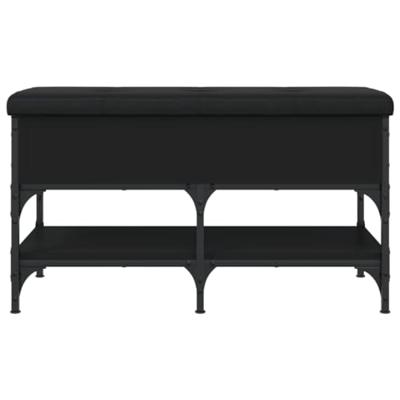 Schoenenbank 82x42x45 cm bewerkt hout zwart