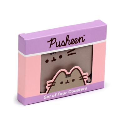 Pusheen de Kat Set 4 Gevormde Onderzetters