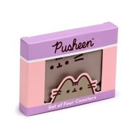 Pusheen de Kat Set 4 Gevormde Onderzetters - thumbnail
