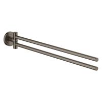 GROHE Essentials Handdoekhouder - 45cm - dubbel - draaibaar - brushed hard graphite 40371al1 - thumbnail