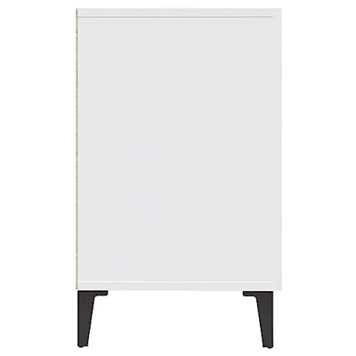 Dressoir 100x36x60 cm bewerkt hout wit