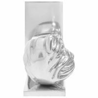 VidaXL Boekensteunen 2 pcs zilver 8 x 12 x 16,5 cm aluminium - thumbnail