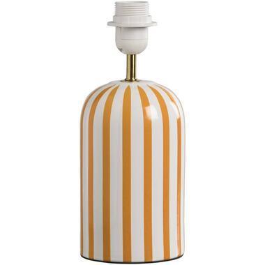 Lampvoet Lio - wit/oranje - 29,5x12,5x12,5 cm - Leen Bakker